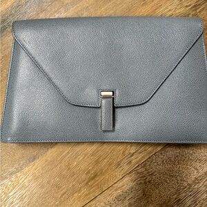 Valextra Gray Leather women’s Clutch